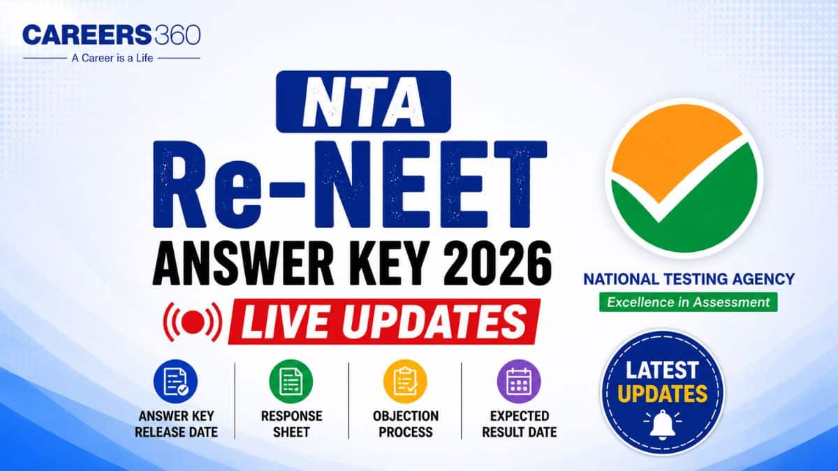 NTA Re NEET 2026 Answer Key Live Updates: Official Answer Key, OMR Response Sheet Link at neet.nta.nic.in